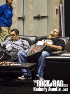 This guy was so exhausted by the middle of Saturday he fell asleep in the drum section. 100's of drums being pounded on at the same time to different beats and he fell asleep!